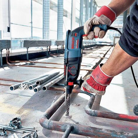 Bosch – Marteau perforateur 880W – Énergie d'impact 3,2 J – SDS-Plus pour perçage béton, acier, bois – Poids 5,04 kg – Vitesse jusqu'à 900/min - GBH 2-26 (1/4)