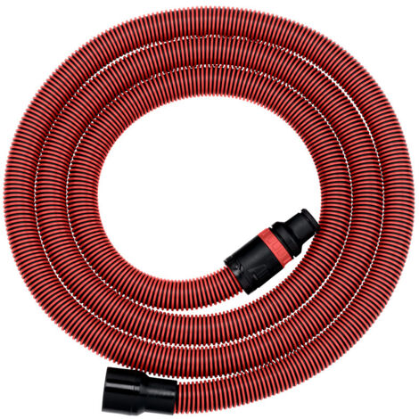 Flexible d'aspiration Quick Ø 32mm L-4 m antistatique – Compatible avec équipements Metabo – Raccord à baïonnette pour usage pro - 635402000