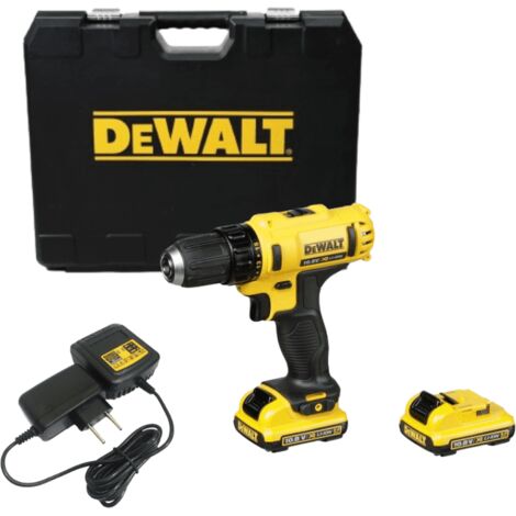 Black&Decker – Perceuse-visseuse sans fil 10,8V DCD710D2 – 2 batteries 2.0Ah – Couple 24Nm pour perçage bois et métal – Mandrin 10mm – Coffret TSTAK - DCD710D2-QW (1/10)