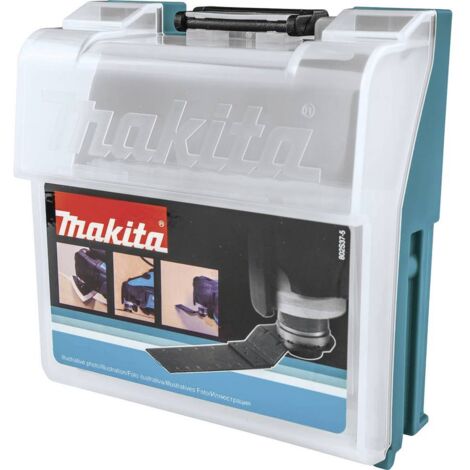 Makita – Coffret rangement accessoires découpeur-ponceur – Boite de rangement pour outils – Compartiments pour lames – 1433080 (1/3)