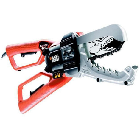 Black & Decker – Coupe-branches Alligator 550 W – Capacité de coupe 10 cm – Longueur de chaîne 15 cm – Moteur puissant pour coupes nettes