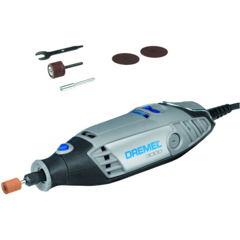 Dremel – Outil multifonction 130W – Vitesse réglable 10 000-33 000 tr/min – Système EZ Twist pour changement rapide d'accessoires – Pour sculpture et gravure - 3000JW