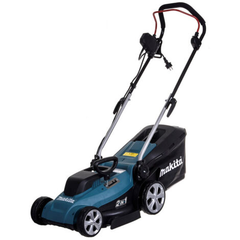 Makita – Tondeuse électrique filaire 1200 W – Largeur de coupe 33 cm – Bac de ramassage 30 l – Pour pelouses jusqu'à 400 m² – ELM3320