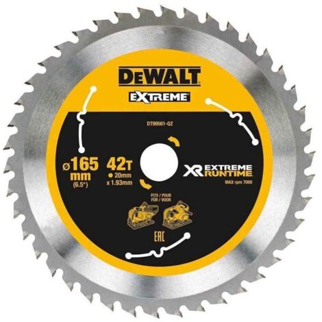Banyo – Lame de scie circulaire 210 mm 30 mm 24 dents – Pour bois dur et stratifié – Denture alternée pour coupe nette – DEWALT DT99565