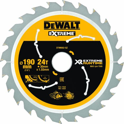 Banyo – Lame de scie circulaire 190 mm – 24 dents pour bois dur – Diamètre d'alésage 30 mm – Coupe nette sans éclat (1/8)