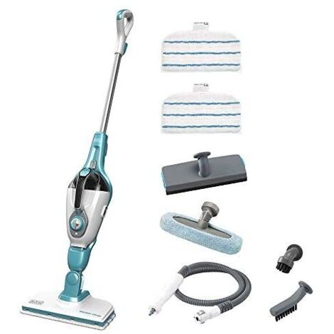 Nettoyeur vapeur Black & Decker FSMH1321 Balai vapeur 0,5 L 1300 W Bleu, Blanc