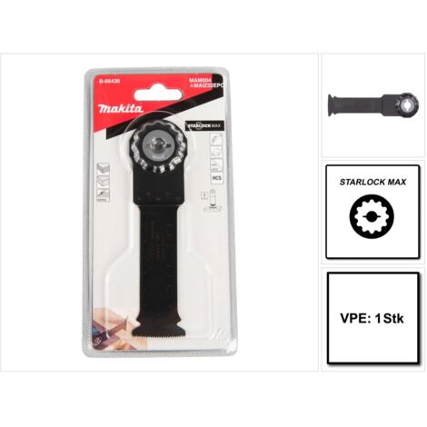 Makita – Lame d'outil multifonction 32 mm B66438 – Pour bois dur et teck – Coupe nette sans éclat – 1 pièce