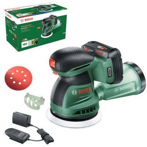 Bosch - Ponceuse excentrique sans fil 18V UniversalOrbit 18V-20, 1 batterie 2,0 Ah Li-Ion, chargeur 06033E4102 (1/4)