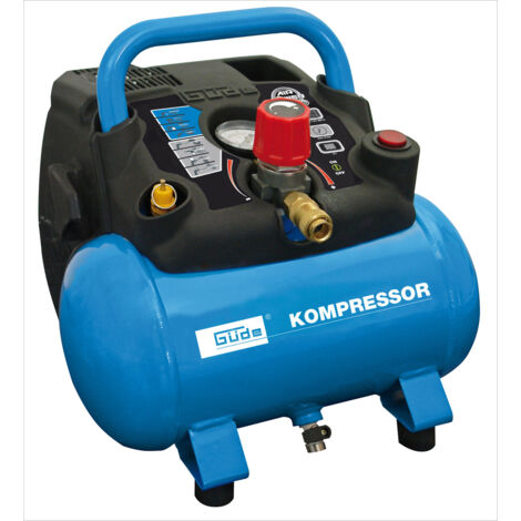Güde – Compresseur portable sans huile 6 L – Débit 145 l/min – Pression max 8 bars – Moteur 1100 W pour gonflage et soufflage (1/10)
