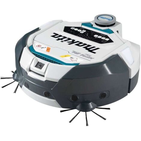 Makita – Aspirateur robot 18V DRC300Z – Moteur sans balais – Système de cartographie intelligent – Détection d'obstacles pour grands espaces