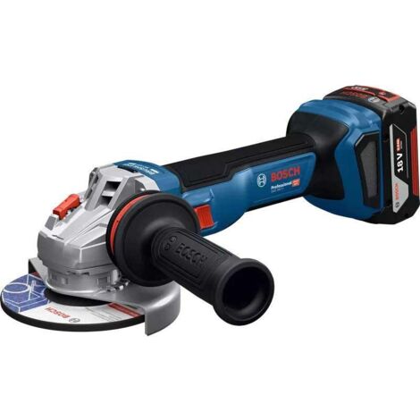 Bosch – Meuleuse d'angle sans fil 18V – Diamètre disque 115 mm – Moteur puissant pour meulage précis – Pour béton armé et métal - 18V-11 (1/3)