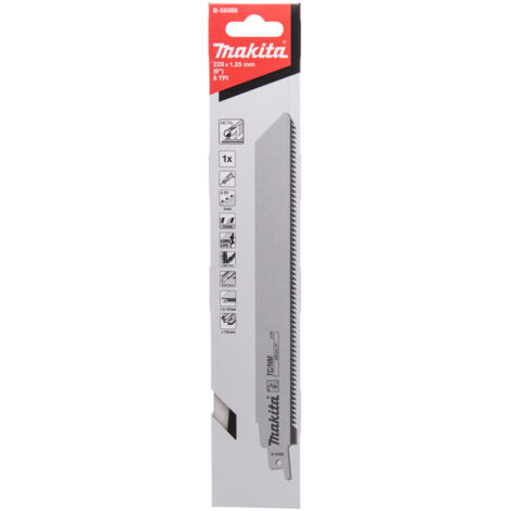 Makita Accessoires - Lame de scie à métaux 8 TPI, longueur 208 mm B-55588 (1/7)