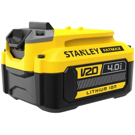 Stanley – Batterie lithium-ion 18V 4Ah – Technologie améliorée V20 – Compatible avec outils 18V – Indicateur d’état de charge