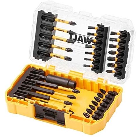 Dewalt – Perceuse-visseuse Extreme Flextorq 32 pièces – DT70743T – Embouts 25 mm pour visseuse à percussion – Système de torsion breveté (1/3)