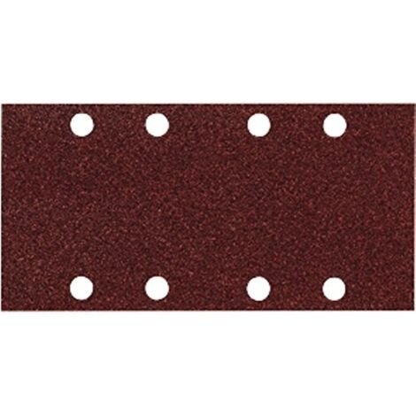 Makita – Lot de 10 feuilles abrasives 93 x 230 mm grain 60 – Pour ponçage bois et métal – Compatible ponceuses vibrantes – P31843
