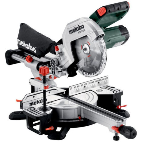 Metabo – Scie à onglets radiale Ø216 mm 1200W – Capacité de coupe élevée – Inclinaison de lame - Précision Cut Line – Construction robuste (1/10)