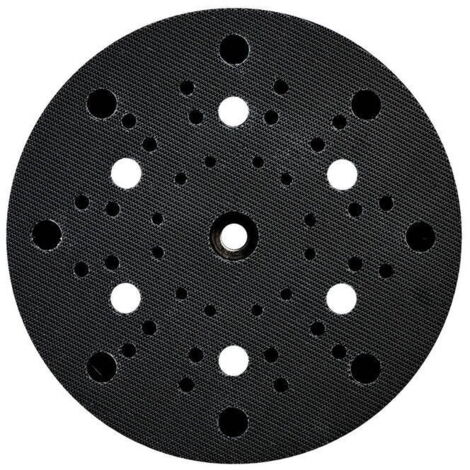 Metabo – Plateau de ponçage Ø 150 mm tendre perforé – Fixation auto-agrippante pour SXE 450 – Ponçage efficace sur surfaces variées - 631156000