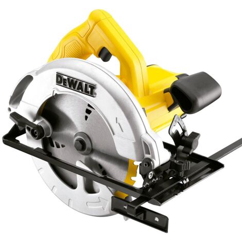 Dewalt – Scie circulaire électrique DWE550 1 200 W – Ø 165 mm – Profondeur de coupe 55 mm – Pour bois dur et teck – Extraction de poussière intégrée