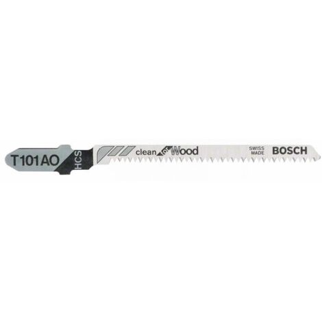 Bosch 3x lame de scie sauteuse T 101 AO Clean for Wood - 2608630559