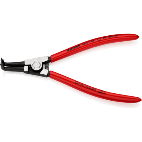 KNIPEX 46 21 A31 Pince pour circlips pour circlips extérieurs d'arbre gainées en plastique atramentisée noire 200 mm