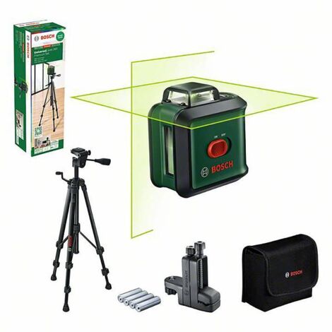 Niveau laser vert Bosch UniversalLevel 360 – Portée maximale 12 m – Classe laser 2 – Précision ± 0,4 mm/m – Pour alignement précis - V871403