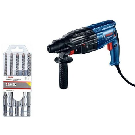 Bosch młotowiertarka z opcją kucia gbh 240 790w 2,7j +wiertła sds 5szt.