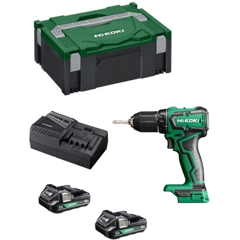 Hikoki – Perceuse-visseuse sans fil 18V DS18DDWRZ – 2 batteries 2.0Ah – Moteur Brushless – Couple 55Nm pour perçage bois et métal – Mallette incluse - UC18YFSL (1/10)