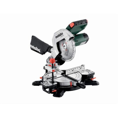 Metabo – Scie à onglets 216mm 1100W – Inclinaison 47° – Profondeur de coupe 60mm – Pour bois dur – Moteur puissant et léger