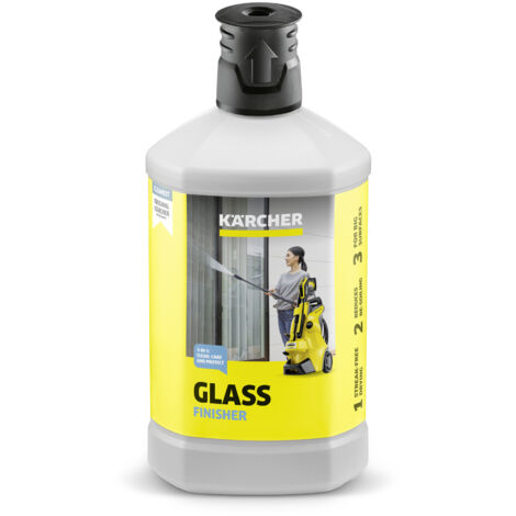 KARCHER Detergente per vetri e verande 3-in-1 - Tappo adatto al sistema Plug n'Clean RM 627 - Dimensioni della confezione: 1 l - Confezione da: 6 Pezzo(i) - Peso con imballo: 1.1 kg