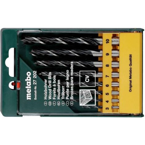 Coffret de mèches à bois, 8 pièces metabo (1/3)