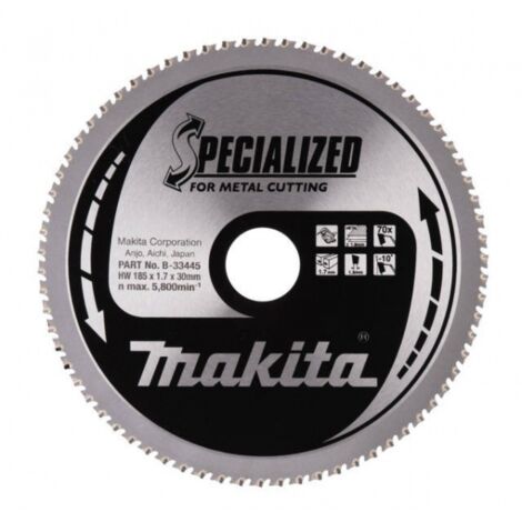 Makita B-33445 Lame de scie circulaire spécialisée 185x30 mm pour tôle (1/4)
