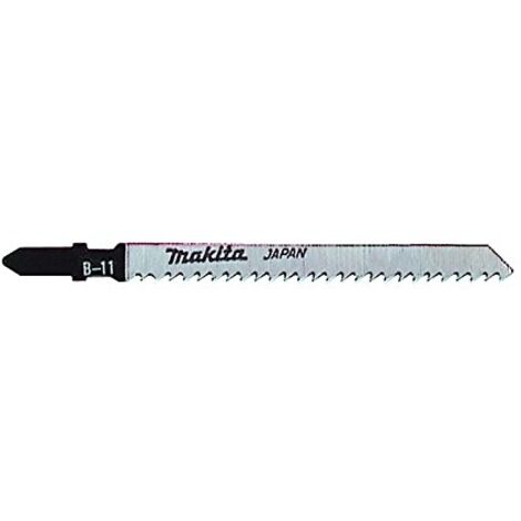 Makita – Lame de scie sauteuse 105x1,25 mm A85634 – 9 TPI HCS pour bois et PVC – Lot de 5 pièces – Coupe nette et précise (1/7)