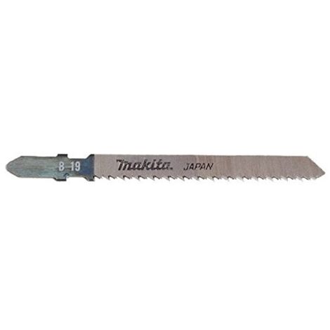 Makita – Lame de scie sauteuse HCS 63mm – Lot de 5 lames A85715 – Pour bois, PVC et contreplaqué – Denture inversée pour coupe nette