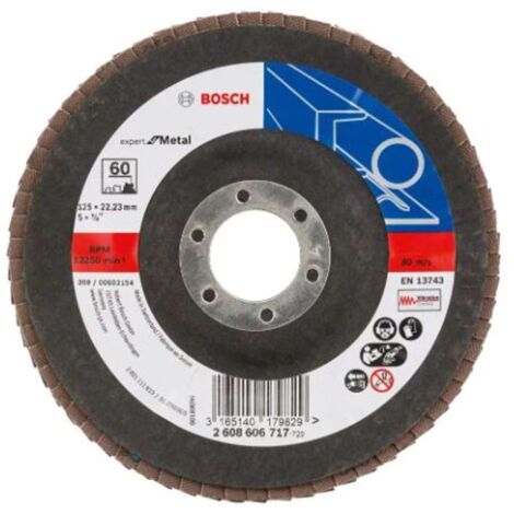 BOSCH 2608606717 PLATEAU À LAMELLES Ø 125 MM GRAIN 60 (1/2)