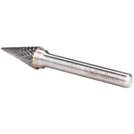 Makita B-52847 Coupe-cône pointu 10x20 mm Ø6 mm 3/8x3/4" Ø1/2" Dent croisée (1/4)