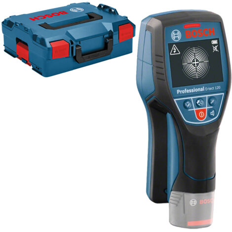 Bosch – Détecteur de matériaux Wallscanner D-tect 120 – Détection jusqu'à 120 mm – Alimentation Dual Power – Guidage visuel Center Finder