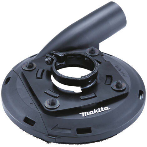 Makita – Dépoussiéreur pour meuleuses 180 mm – Puissance d’aspiration élevée – Système en deux parties pour coins – Brosses interchangeables
