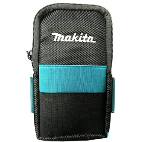 Makita – E12980 Support smartphone XL – Matériau composite 3 couches – Résistant à l'eau – Compartiments pour cartes – Clip et mousqueton inclus (1/8)