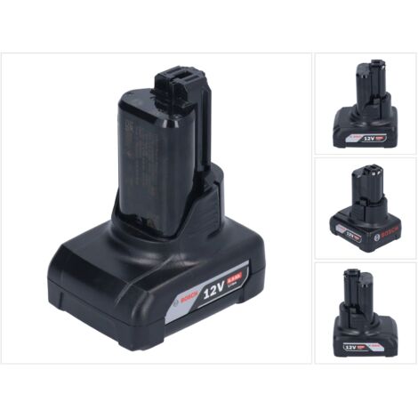 Batterie 12V 6.0Ah Li-Ion pour outils électroportatifs – Autonomie 300% supérieure – Compatible avec Bosch Professional depuis 2005 - 1600A00X7H (1/7)