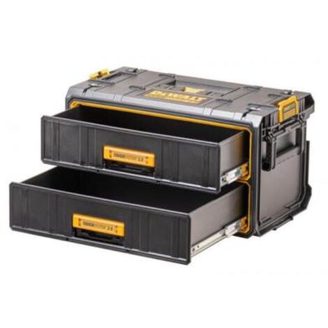Dewalt – Cajonera ToughSystem 2.0 DWST835291 – 2 tiroirs profonds – Capacité 10 kg par tiroir – Dimensions 33x55,3x30,5 cm – Protection IP65 (1/10)