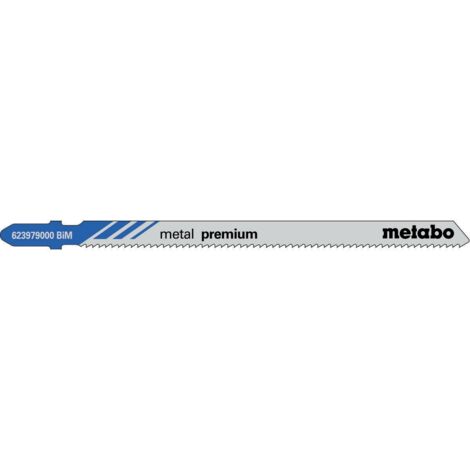Lames de scie sauteuse metal premium L.106mm Pas de la denture1,8mm BiM fraisé Gew.5p.