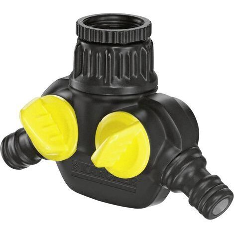 Kärcher Home & Garden 2.645-199.0 plastique Distributeur d'eau 2 voies raccord enfichable, 24,2 mm (3/4") (filet int.), 18,7 mm (1/2") (filet int.) a Q102632 (1/4)