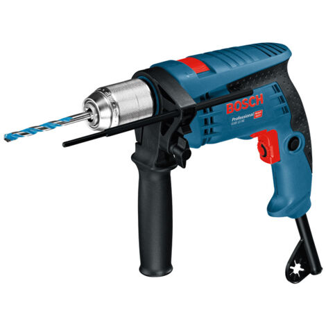 Bosch – Perceuse à percussion 600W – Mandrin automatique 13mm – Couple 1,8Nm – Pour béton, bois et métal – Poignée ergonomique Softgrip - GSB-13RE