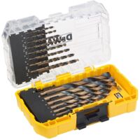 Dewalt – Coffret de 23 forets à métaux HSS-G – Finition oxyde d'or – Angle de tête 135° – Pour perçage précis dans divers matériaux