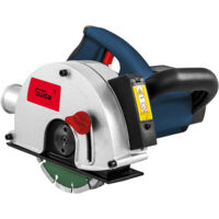 Güde – Rainureuse à béton 1700 W – Disque diamant Ø 150 mm – Profondeur de coupe 40 mm – Raccord aspirateur – Traceur laser