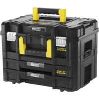 Stanley – Mallette de rangement PRO-STACK avec 2 tiroirs – Capacité 21,5 L – Charge max 45 kg – Structure polypropylène – FMST171981