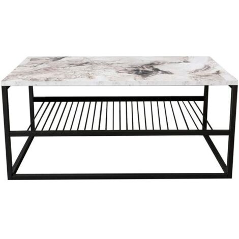 Table basse en aggloméré et métal Asude (1/5)