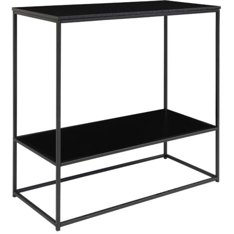 Console fixe VITA - Bois naturel ou métal noir-Noir (1/5)