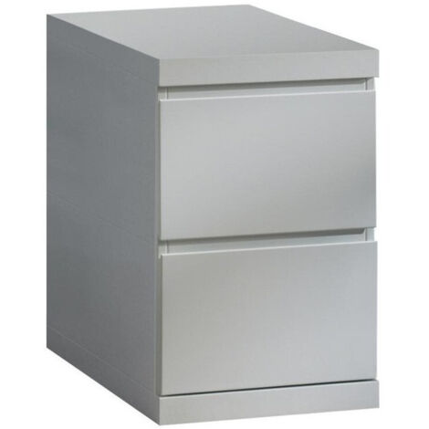 Caisson de bureau 2 tiroirs laqué blanc - CROFT (1/3)