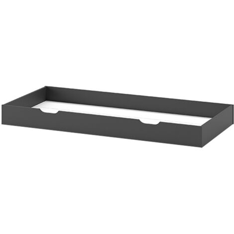 Tiroir pour lit 90x200 cm en pin anthracite - ROODY (1/4)
